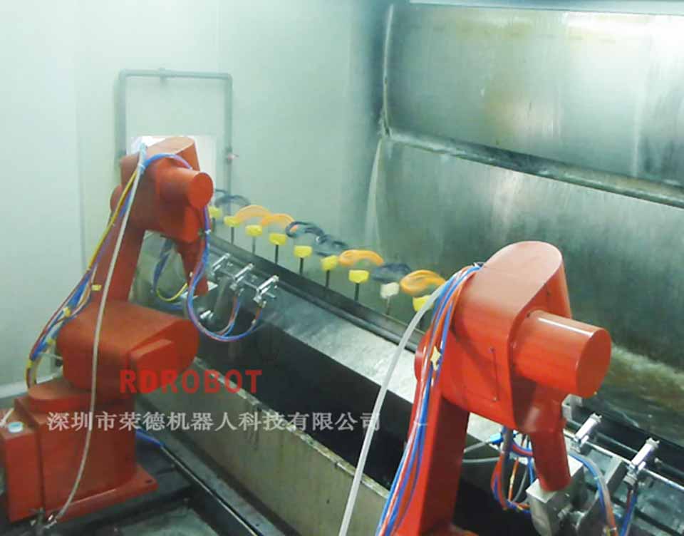 滑雪眼镜框机器人自动喷涂流水线